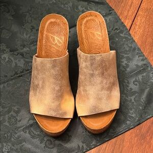 Blowfish Tan Mules